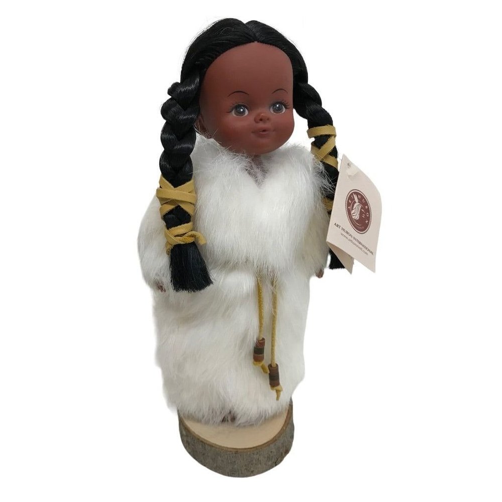 Vintage Artโ Huron Eskimo Doll Papoose 9"h New Girl